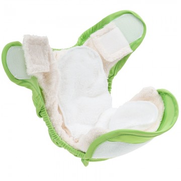 Bamboo nappy with wrap demo little lamb